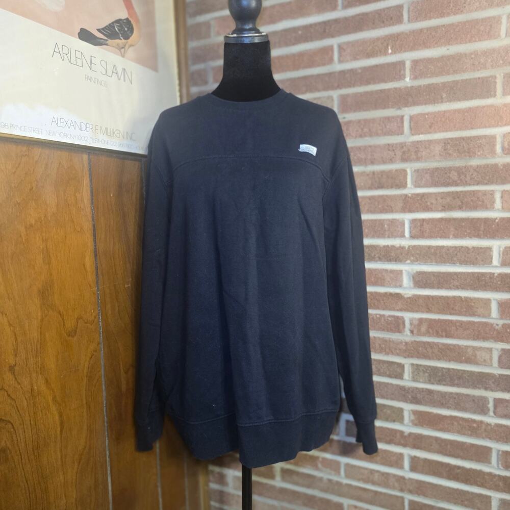 Ocean + Coast Men's Fleece Crewneck Sweatshirt Black Size M Pullover Solid